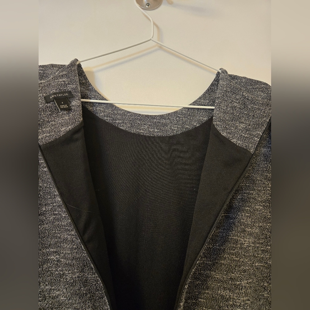 EUC Ann Taylor Pearl Dress Gray, Lined - Picture 9 of 9